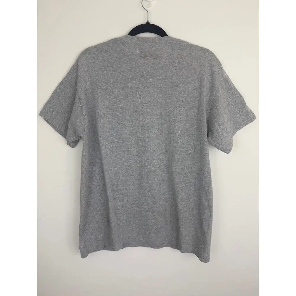 Super Mario Nintendo Graphic Luigi Mario Yoshi Peach Toad Gray T-Shirt Large